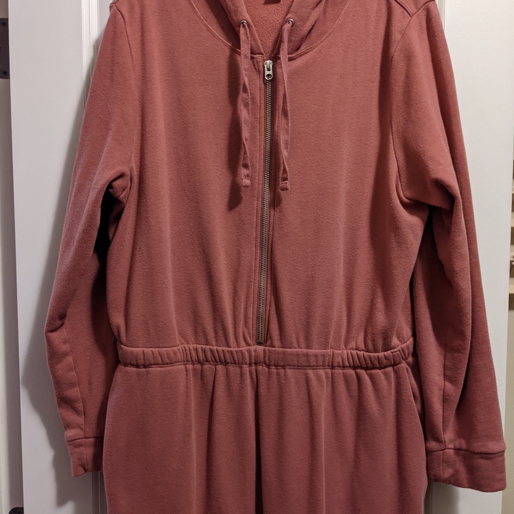 Old Navy Hooded Front-Zip jumpsuit